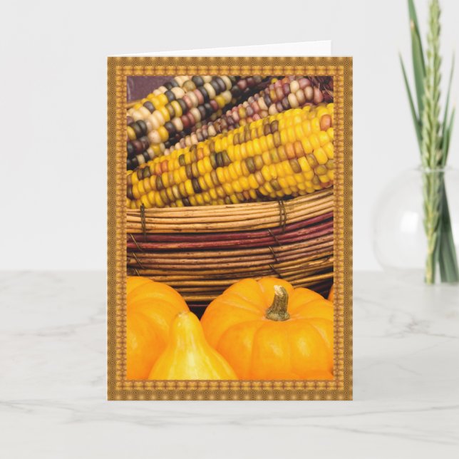 Cartes Pour Fêtes Annuelles Récolte (Devant)