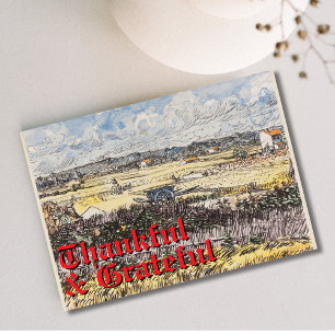 Cartes Pour Fêtes Annuelles Récolte à la mode et gracieuse en Provence