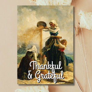 Cartes Pour Fêtes Annuelles Récolte à la mode vintage gracieuse et généreuse