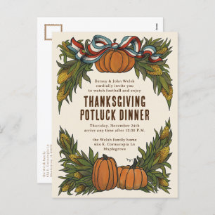 Cartes Pour Fêtes Annuelles Récolte américaine chaude Thanksgiving