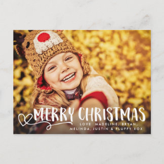 Cartes Pour Fêtes Annuelles Recouvrement blanc de photo de vacances de