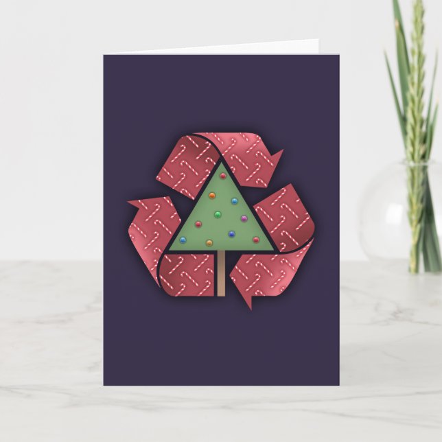 Cartes Pour Fêtes Annuelles Recycler les minuscules X (Devant)