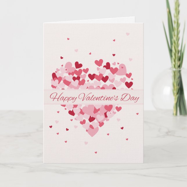 Cartes Pour Fêtes Annuelles Red card with I Love You Valentines Card (Devant)
