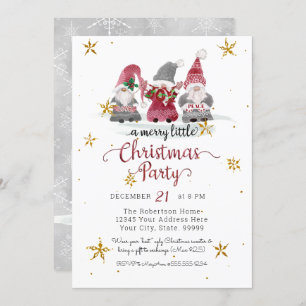 Cartes Pour Fêtes Annuelles Red Gnomes Love Joie Paix Reindeer Joyeux Noël