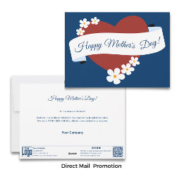 Cartes Pour Fêtes Annuelles Red Heart Happy Mother's Day Banner Voucher