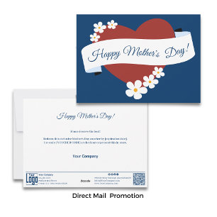 Cartes Pour Fêtes Annuelles Red Heart Happy Mother's Day Banner Voucher