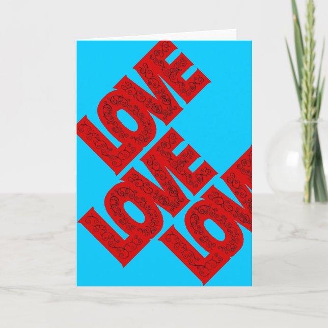 Cartes Pour Fêtes Annuelles Red Love, février, Valentines Day (Devant)