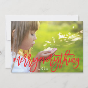 Cartes Pour Fêtes Annuelles Red Merry Tout Photo