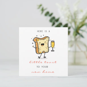 Cartes Pour Fêtes Annuelles Red Voici un petit toast à votre nouvelle maison