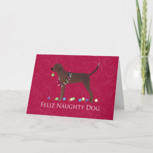 Cartes Pour Fêtes Annuelles Redbone Coonhound