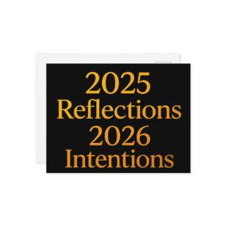 Cartes Pour Fêtes Annuelles Reflections Intentions 2026 Gold Goal Planner 