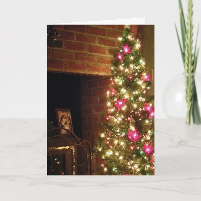 Cartes Pour Fêtes Annuelles Réflexions de Noël (Devant)