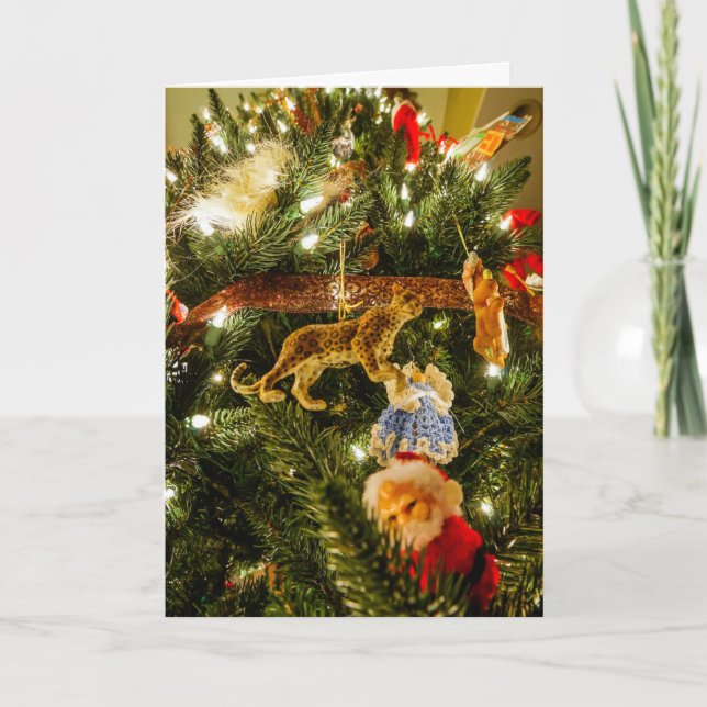 Cartes Pour Fêtes Annuelles Regarder L'Arbre De Noël (Devant)