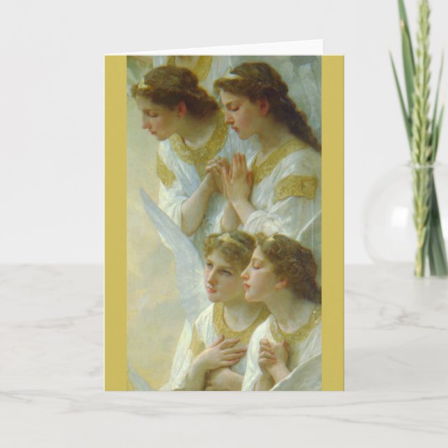 Cartes Pour Fêtes Annuelles Regina Angelorum, Bouguereau 1900, détail Angels (Devant)