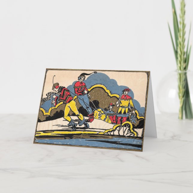 Cartes Pour Fêtes Annuelles Rehausser dans le journal (Devant)