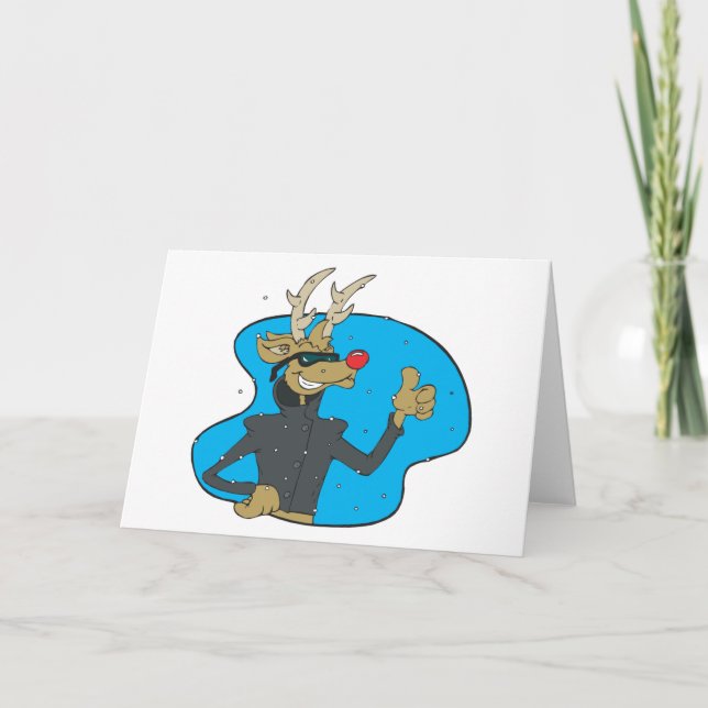 Cartes Pour Fêtes Annuelles Reindeer (Devant)