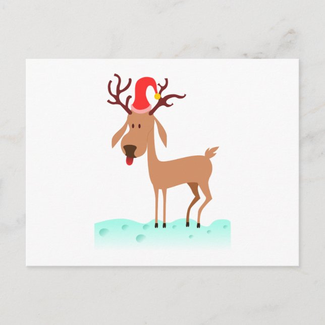Cartes Pour Fêtes Annuelles Reindeer Christmas (Devant)
