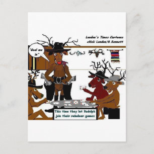 Cartes Pour Fêtes Annuelles Reindeer Games Drôle Noël Cadeaux & Tee - shirts