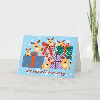 Cartes Pour Fêtes Annuelles Reindeer Have Arrived Holiday Greeting Card