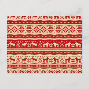 Cartes Pour Fêtes Annuelles Reindeer Noël Motif nu
