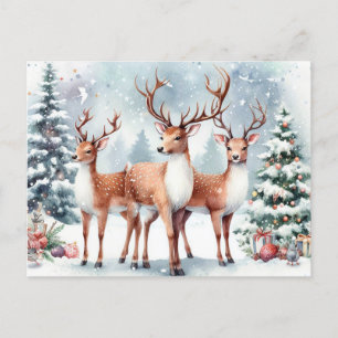 Cartes Pour Fêtes Annuelles Reinder de Noël