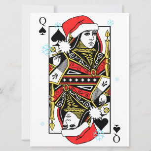 Cartes Pour Fêtes Annuelles Reine de Joyeux Noël des pelles