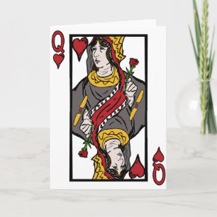 Cartes Pour Fêtes Annuelles Reine de mon coeur