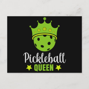 Cartes Pour Fêtes Annuelles Reine de Pickleball Drôle Reine de Pickle Ball 
