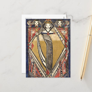 Cartes Pour Fêtes Annuelles Reine des diamants par Margaret Macdonald Mackinto