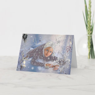 Cartes Pour Fêtes Annuelles Reine des neiges