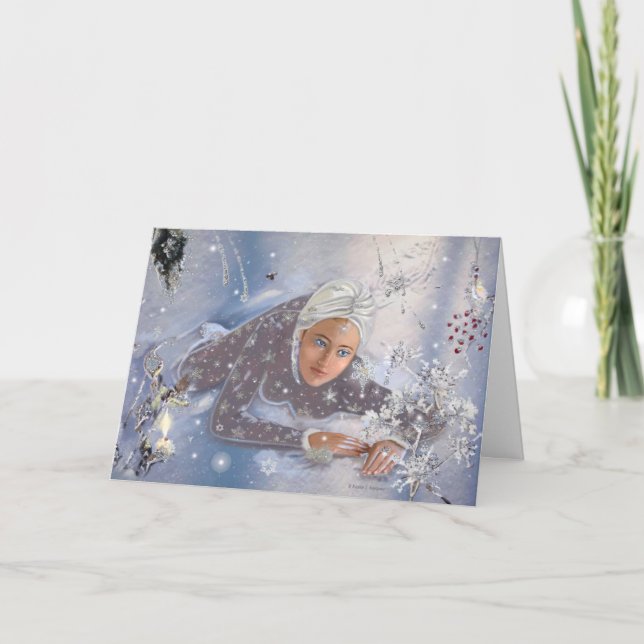 Cartes Pour Fêtes Annuelles Reine des neiges (Devant)