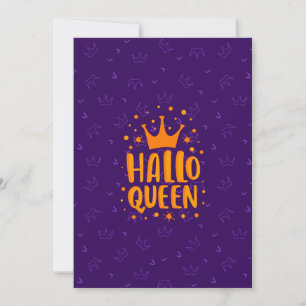 Cartes Pour Fêtes Annuelles Reine d'Halloween, Halloqueen, Art Halloween Rétro