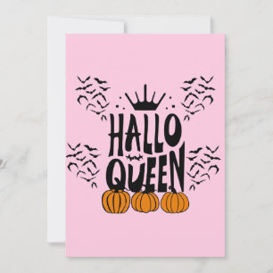 Cartes Pour Fêtes Annuelles Reine d'Halloween, Halloqueen, Art Halloween Rétro