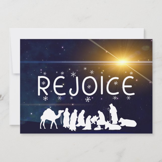 Cartes Pour Fêtes Annuelles REJOIR Noël Nativité Appartement (Devant)