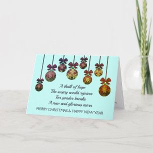 Cartes Pour Fêtes Annuelles REJOIX MONDIAUX FAIBLES Noël