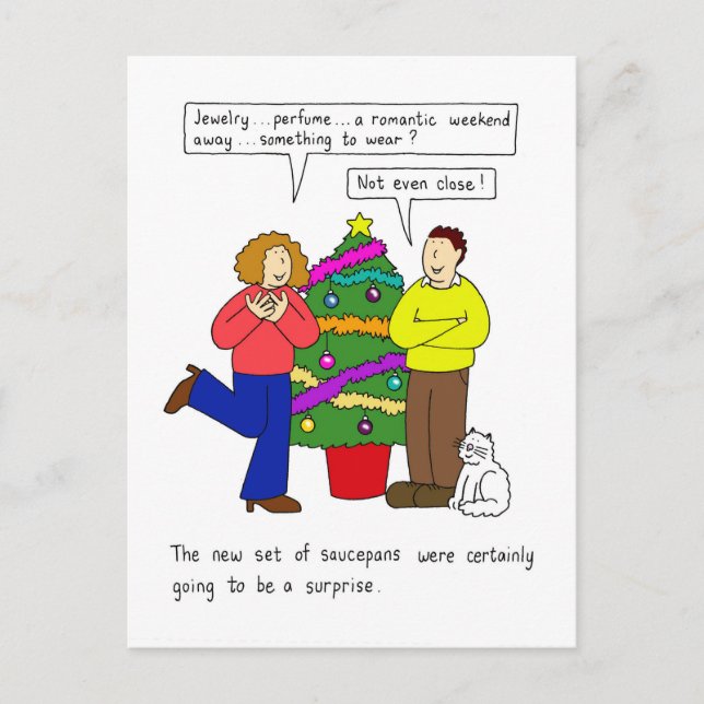 Cartes Pour Fêtes Annuelles Relation Humour le cadeau de Noël pratique (Devant)