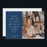 Cartes Pour Fêtes Annuelles Religieux, Joyeux Noël, Photo de la famille chréti<br><div class="desc">Religieux, Chrétien, Noël le plus joyeux, Salutation de saison, Joyeux Noël, Bleu de marine thème. (Une nuit silencieuse, une étoile au-dessus, un don béni d'espérance et d'amour. Un Noël béni pour vous ! ) Célébrez la saison avec ce carte photo de famille (imprimé et / ou téléchargement numérique, accueil envoyé...</div>