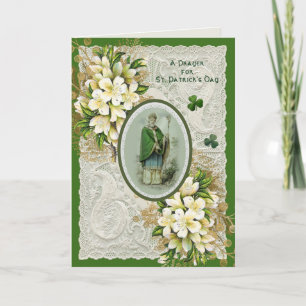 Cartes Pour Fêtes Annuelles Religieux Saint-Patricks Jour de prière Shamrock F