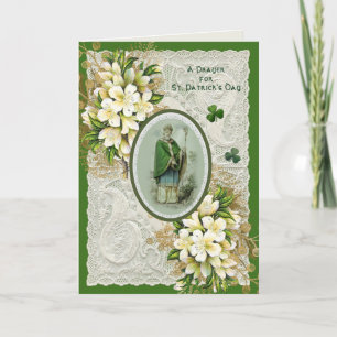 Cartes Pour Fêtes Annuelles Religieux St. Patricks Day Prière Shamrock irlanda
