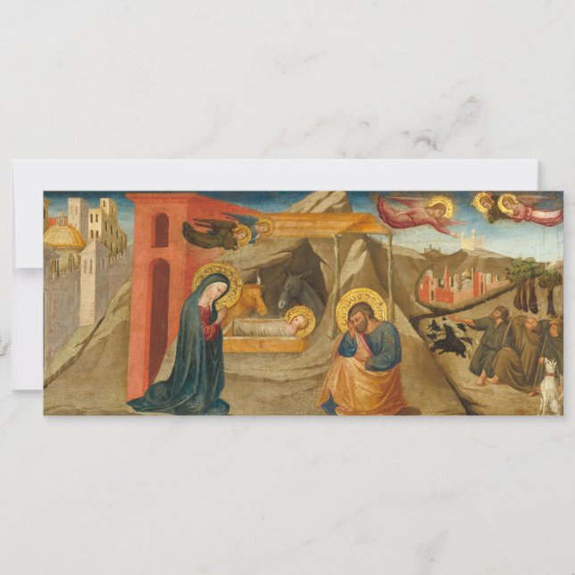 Cartes Pour Fêtes Annuelles Religious Themed Christmas Card (Devant)