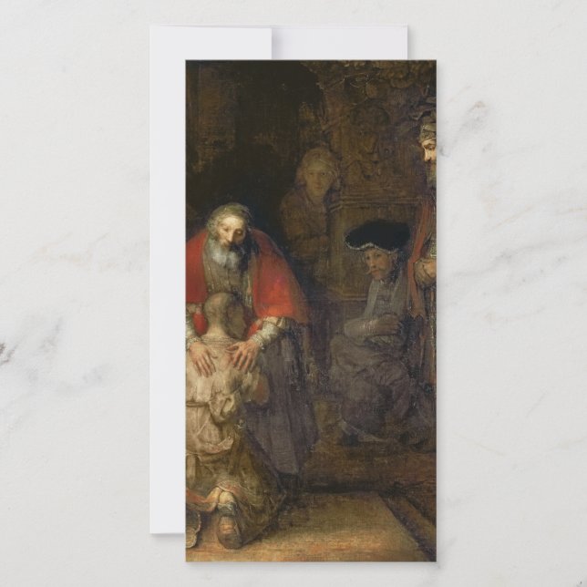 Cartes Pour Fêtes Annuelles Rembrandt - Retour Du Fils Prodigue (Devant)