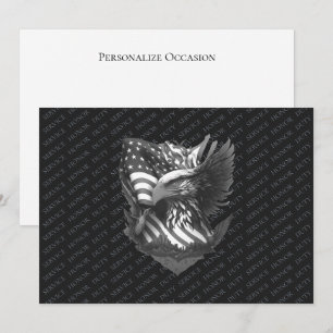 Cartes Pour Fêtes Annuelles Remerciement Militaire Patriotique aux Vétérans