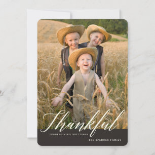 Cartes Pour Fêtes Annuelles Remerciements Automne Thanksgiving Photo Salutatio