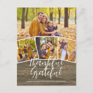 Cartes Pour Fêtes Annuelles Remerciements Famille de Bons thanksgivings gracie