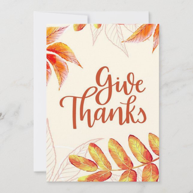 Cartes Pour Fêtes Annuelles Remercier (Devant)