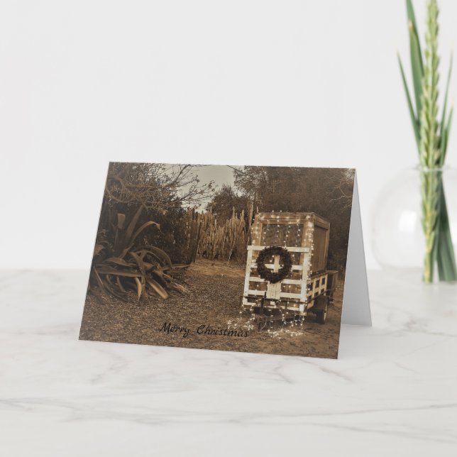 Cartes Pour Fêtes Annuelles Remorque de Noël (Devant)