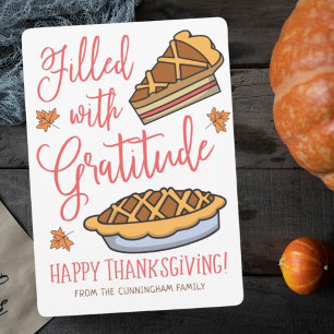 Cartes Pour Fêtes Annuelles Rempli de Bon thanksgiving de Gratitude