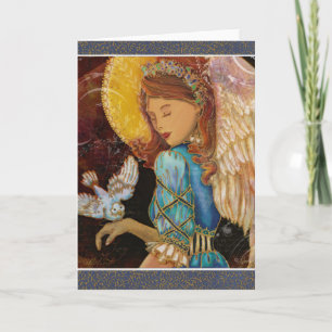 Cartes Pour Fêtes Annuelles Renaissance Angel et Dove Christmas