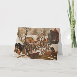 Cartes Pour Fêtes Annuelles Renaissance Holy Nativity
