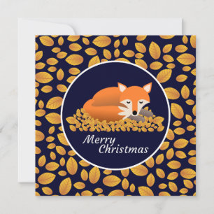 Cartes Pour Fêtes Annuelles Renard dans le givre